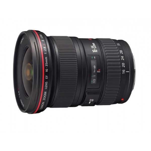 Obiektyw do aparatu fotograficznego Canon 16-35 mm f2.8L EF USM II do wypożyczenia