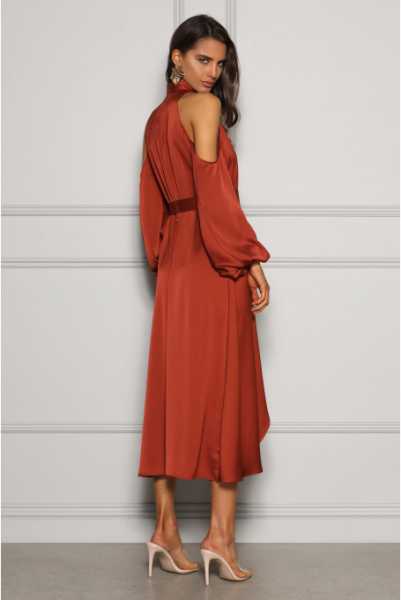 Elle Zeitoune  Sukienka Quinn Rust do wypożyczenia