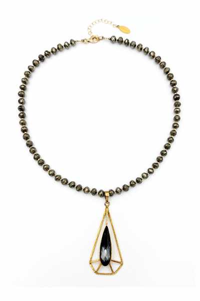 Naszyjnik AVAASI NY  Pyrite Beaded do wypożyczenia
