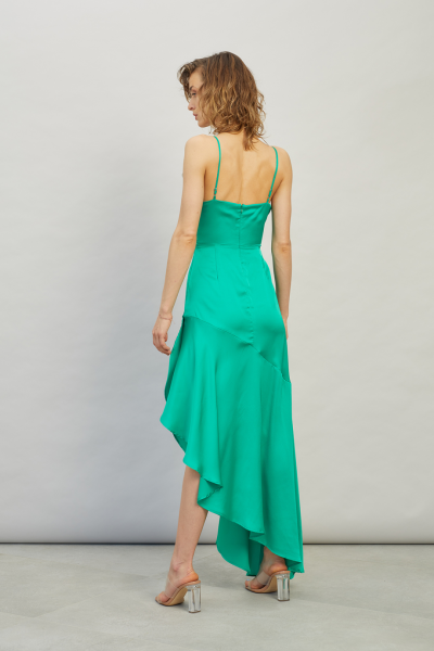 Sukienka GUESS *Long Green Satin Dress do wypożyczenia