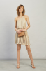 Sukienka GUESS BY MARCIANO *Gold Pleated Mini Dress - zdjęcie 0