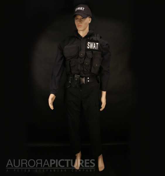 Rekwizyt Kostium członka amerykańskiej formacji SWAT wraz z dodatkami do wypożyczenia