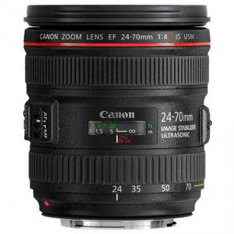 Obiektyw fotograficzny Canon EF 24-70MM 4 L IS USM do wypożyczenia
